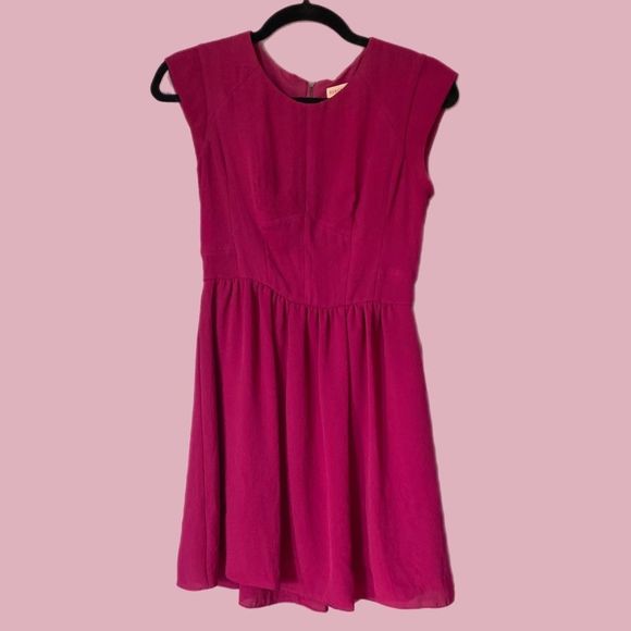 Rebecca Taylor💋 fuchsia dress. 0 - Picture 5 of 7
